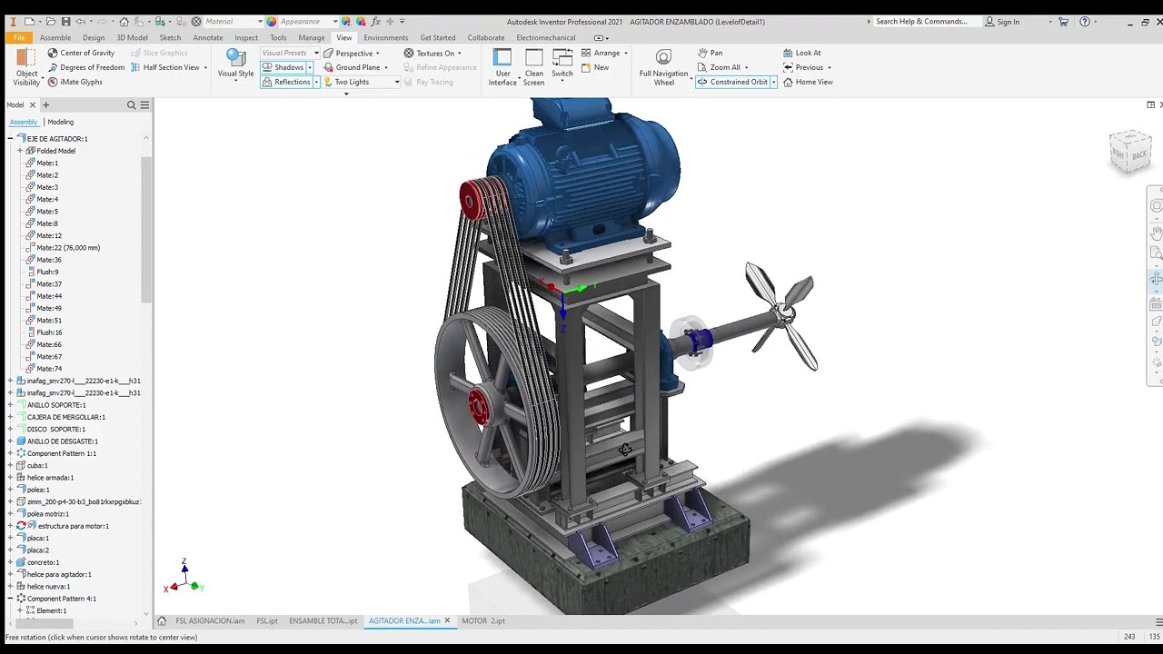 AGITADOR DE PULPA DE PAPEL