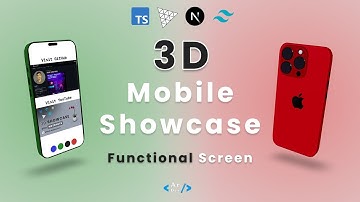 3D Mobile Showcase with Functional Screen | Threejs, Next.js