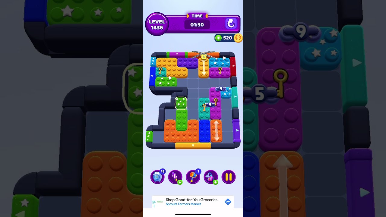 Color Block Jam Level 1436 New Current Games Colorblocks Colormatching