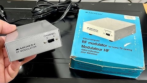 Vintage Radio Shack/Archer RF-modulator - converteert RCA AV-signaal naar coaxiaal kabelsignaal