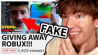 I caught a Roblox streamer SCAMMING his fans