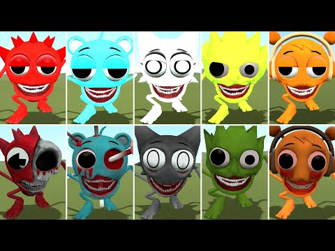 ALL SPRUNKI TAPES & HORROR VERSIONS EVOLUTION IN GARRY'S MOD!
