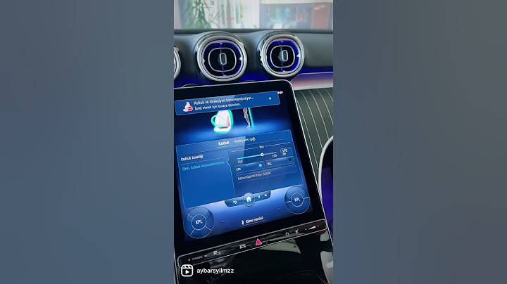 BOYUNUZA GÖRE KOLTUK AYARI YAPAN MERCEDES !