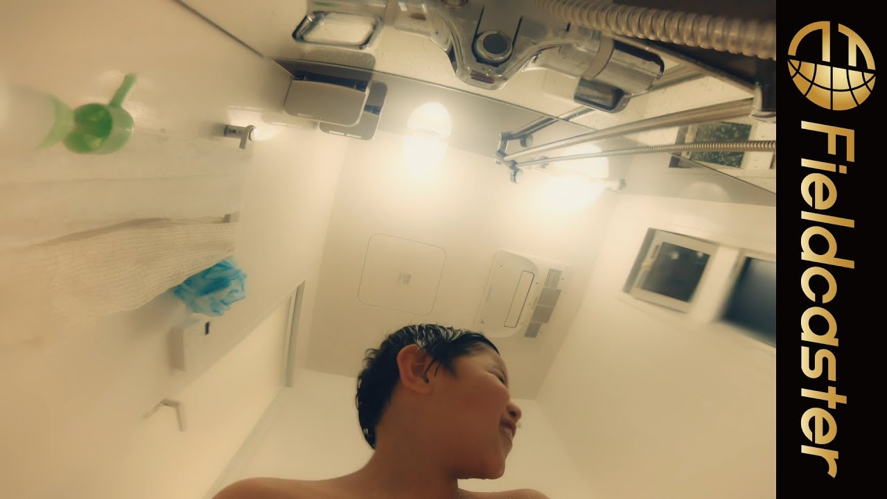 石けんの視点でお風呂場から家族の様子を優しく見守る映像「小さくなるまで」