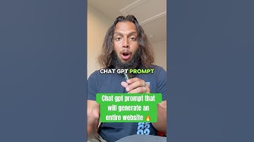 Use chat gpt to make an entire site 🔥 #aishorts #tutorial #chatgpt #businesstips