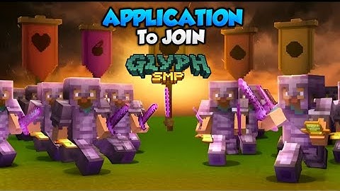 [NEW] My application for the Glyph SMP.