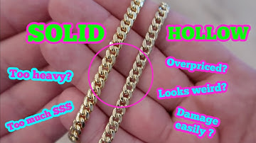 Should you buy a HOLLOW Cuban Link chain?! Solid vs. Hollow cuban review