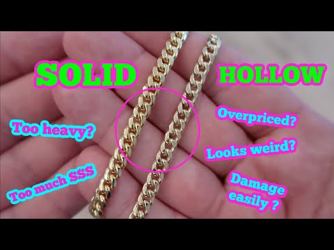 Should you buy a HOLLOW Cuban Link chain?! Solid vs. Hollow cuban review