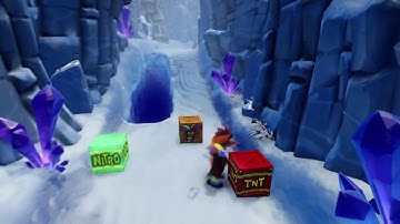 Crash Bandicoot 2 - Snow Go White Gem and Cristal (PS4 N. Sane Trilogy)