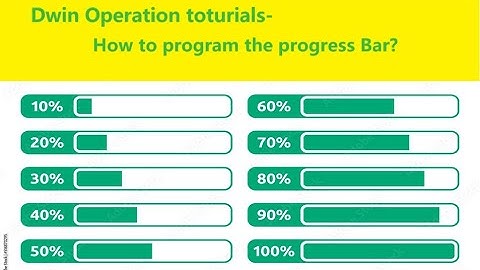 Dwin lcd how to program progress bar ？