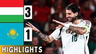 Magyarország - Kazahsztán 3-1 Highlights | Andras Schafer Goal | Szoboszlai | Hungary vs Kazakhstan