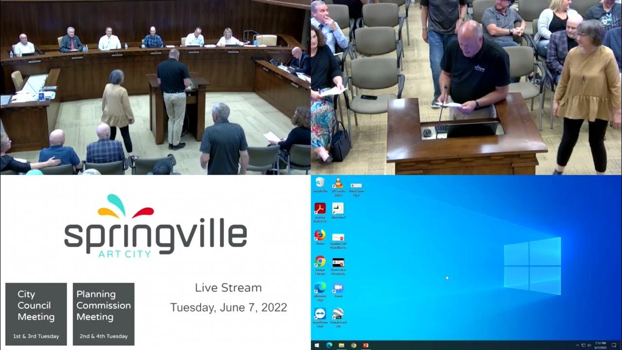 Springville City Council Meeting YouTube