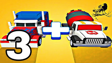 Superhero Car Merge Master - Walkthrough Part 3 Levels 30-60 - Android ios Gameplay