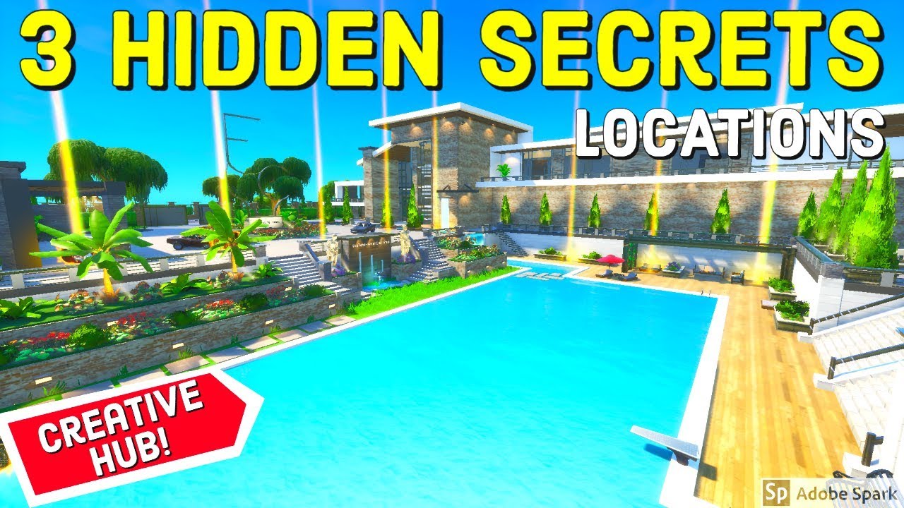 New Creative Hub Modern Mansion 3 Hidden Secrets By Fatal Creations Fortnite Hidden Easter Egg Youtube