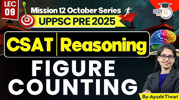 UPPCS Prelims 2025 | CSAT Reasoning | Figure Counting | By Ayushi Ma’am | UPPSC StudyIQ