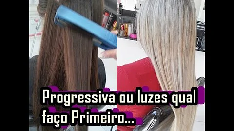 Pode fazer luzes e alisamento no mesmo dia?