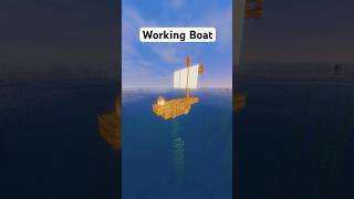 Working sailboat in Minecraft #shorts