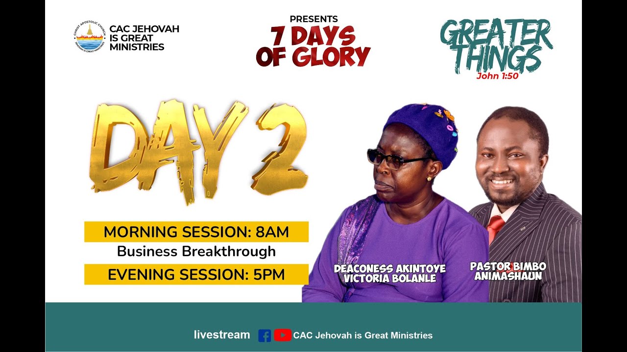 7 DAYS OF GLORY || DAY 2 || MORNING SESSION || 22/07/2024 || - YouTube