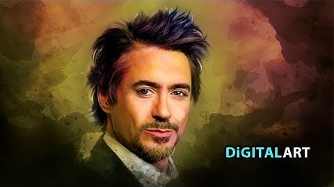 Photoshop Digital Painting or Digital Art # Robert Downey Jr. | Iron Man | Sherlock Holmes