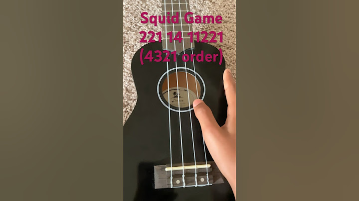 Easy (beginner’s) squid game red light green light song UKULELE TUTORIAL :)