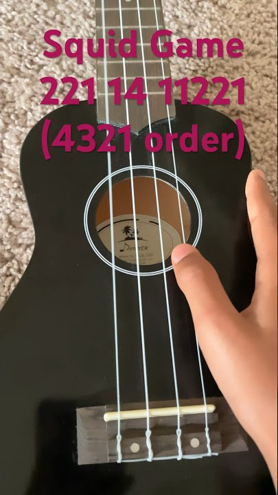Easy (beginner’s) squid game red light green light song UKULELE TUTORIAL :)