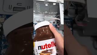 Nutella on a CPU instead of thermal paste?💀 #pc #memes #pcgaming #funny