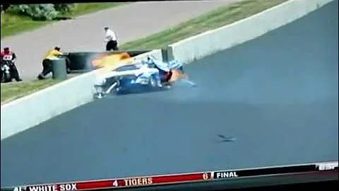 NHRA Drag Racing Pro Stock Crash Paul Pittman in D...