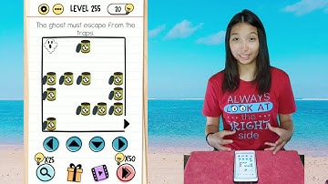 Brain Test Level 255 The ghost must escape from the traps