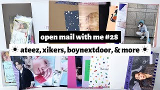 ☼ open mail with me #28 ☀︎ ateez, xikers, wei, boynextdoor, and more ☼