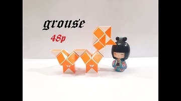 SLOW TUTORIAL - Magic Ruler Puzzle or Snake Cube 48 - Grouse