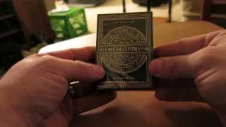 Medallions Review and How to Apply Fanning Powder on Cards