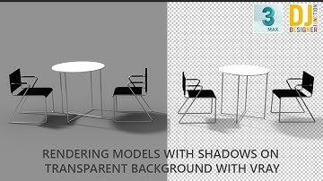 Rendering Models With Shadows on Transparent Background with Vray in 3D Max 2022 || Tips and Tricks