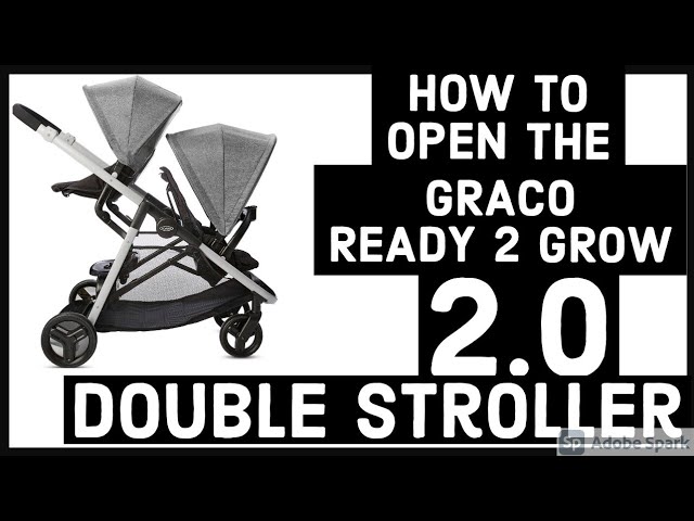 How to OPEN the GRACO Ready2Grow Click Connect Double Stroller 2.0 |  @gracobaby @NewellBrands