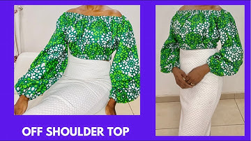HOW TO CUT AND SEW AN OFF SHOULDER TOP WITH ELASTIC BAND