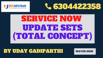 Update Sets concept explained in detail by Uday Gadiparthi .Contact us at 6304422358