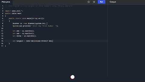 Java Program to Find Largest of Three Numbers