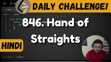 846. Hand of Straights | string manipulation | leetcode daily challenge | DSA | Hindi