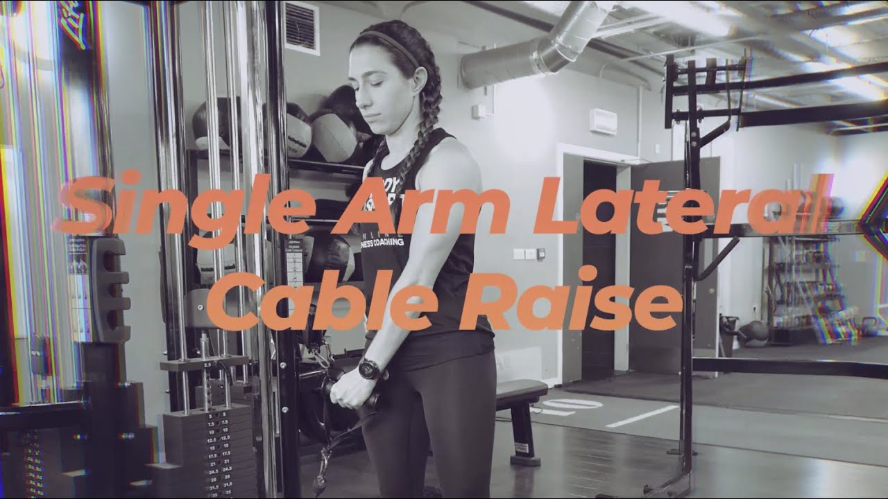 How to: Single Arm Lateral Cable Raise - YouTube