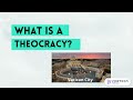 The Role of Religion in Theocratic Governance