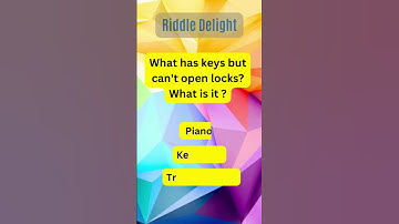 The Key Mystery: What Has Keys But Can