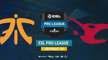 Fnatic vs mousesports - ESL Pro League S8 EU - bo1 - de_train [Mintgod, Anishared]