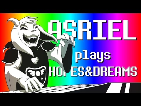 ASRIEL PLAYS HOPES & DREAMS IN MIDI | Undertale Animated Parody