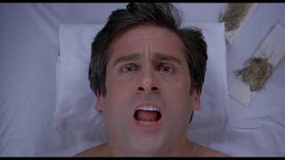 hot wax but every time they say wax its a clip of steve carell getting waxed