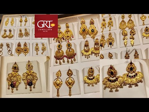 Buy Ravishing Triangular Stone Gold Earrings - Weddings and Celebrations |GRT  Jewellers