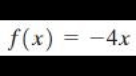 Find the inverse of f(x) = -4x and check it