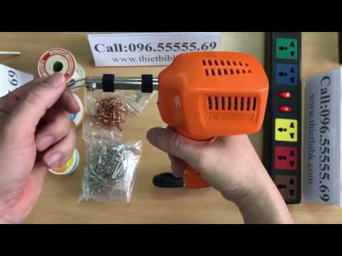 Video Hướng dẫn sử dụng Mỏ hàn xung tiệp 220v 100w - youtube