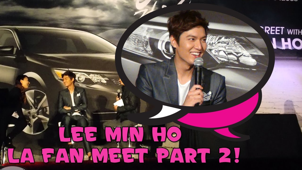 Lee Min Ho 이민호 LA Fan Meet (Part 2)