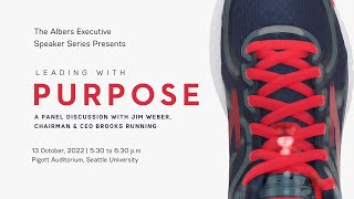 Albers Executive Speaker Series: &#39;Leading with Purpose&#39; with Brooks Running Chairman &amp; CEO Jim Weber