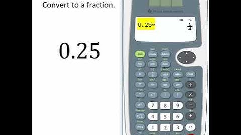 TI30XS Multiview Calculator - Decimals to Fractions