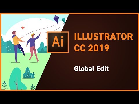 Illustrator CC 2019 new feature - Global Edit